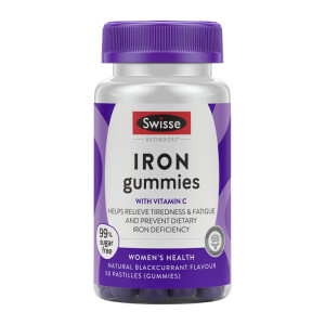Swisse Ultiboost Iron Gummies With Vitamin C Women's Health 50s