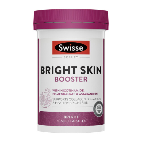 Swisse Beauty Bright Skin Booster With Nicotinamide, Pomegranate & Astaxanthin 60s