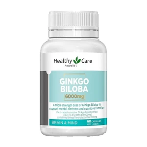 Healthy Care Ginkgo Giloba 6000mg Brain & Mind 60s