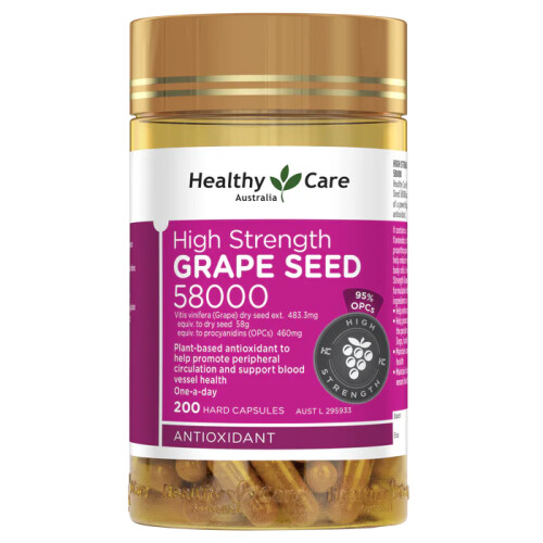 Healthy Care High Strength Grape Seed 58000 200s
