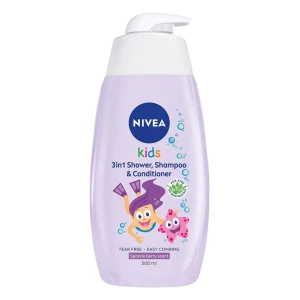 Nivea Kids 3in1 Shower, Shampoo & Conditioner Sparkle Berry Scent 500ml