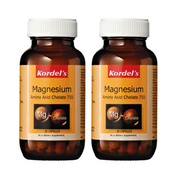 Kordel's Magnesium Amino Acid Chelate 750 Value Pack 2x60s