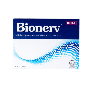 Bionerv Alpha Lipoic Acid + Vitamin B1, B6, B12 6x10s