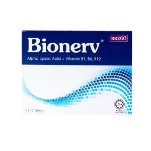 Bionerv Alpha Lipoic Acid + Vitamin B1, B6, B12 6x10s