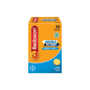 Redoxon Double Action Vitamin C & Zinc Orange Chewable 30s