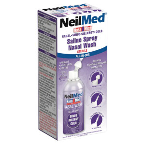 Neilmed NasaMist Saline Spray Nasal Wash All-In-One 177ml