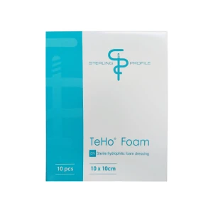 TeHo Foam Sterile Hydrophilic Foam Dressing 10x10cm 10s