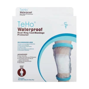 TeHo Waterproof Dual Ring Cast/Bandage Protector Adult Knee 1s