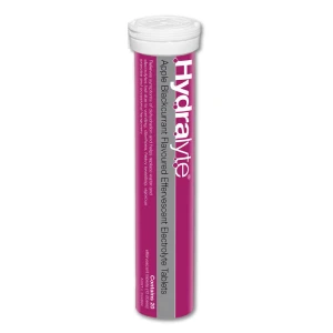 Hydralyte Electrolyte Effervescent Apple Blackcurrant 20s