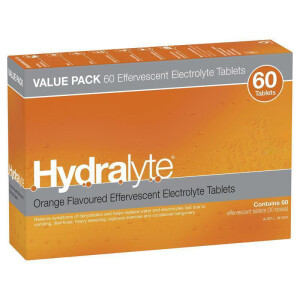 Hydralyte Electrolyte Effervescent Orange 60s