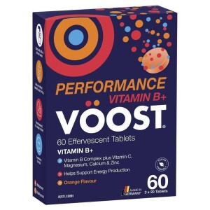 VOOST Performance Vitamin B+ Effervescent Orange 60s