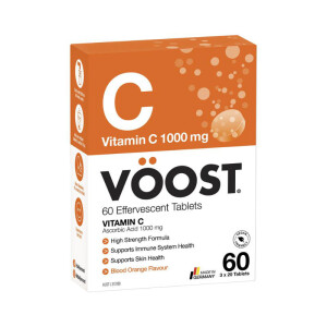 VOOST Effervescent C Vitamin C 1000mg Blood Orange 60s