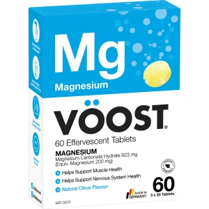 VOOST Effervescent Magnesium Natural Citrus 60s