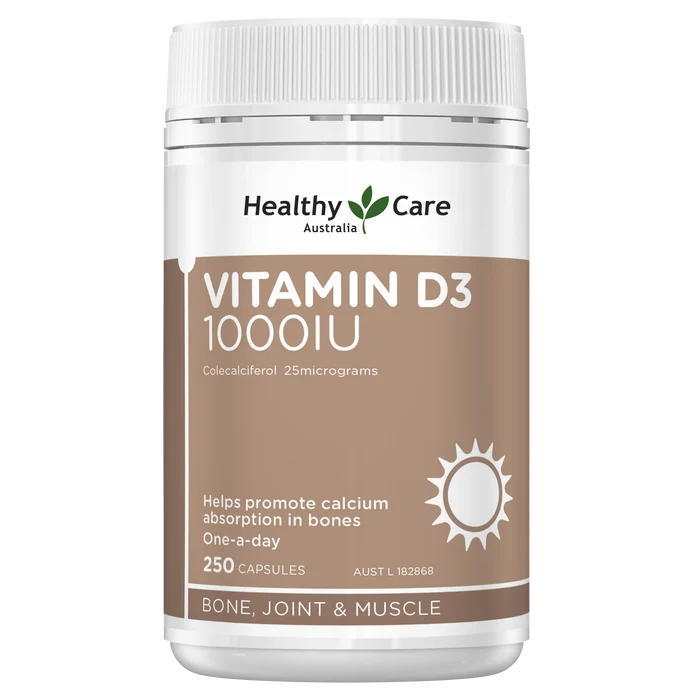 Healthy Care Vitamin D3 1000IU 250s