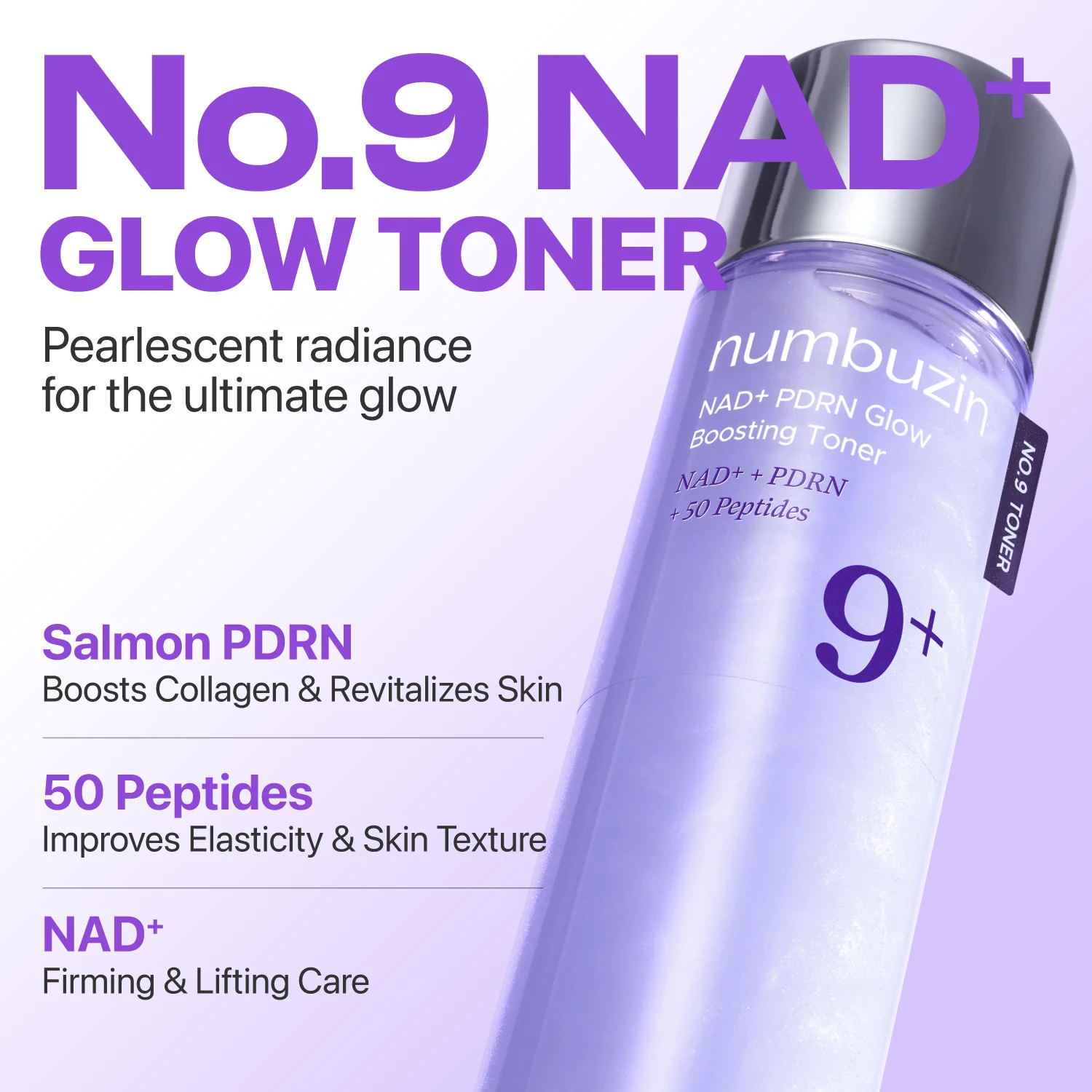 numbuzin No.9 NAD+ PDRN Glow Boosting Toner 150ml